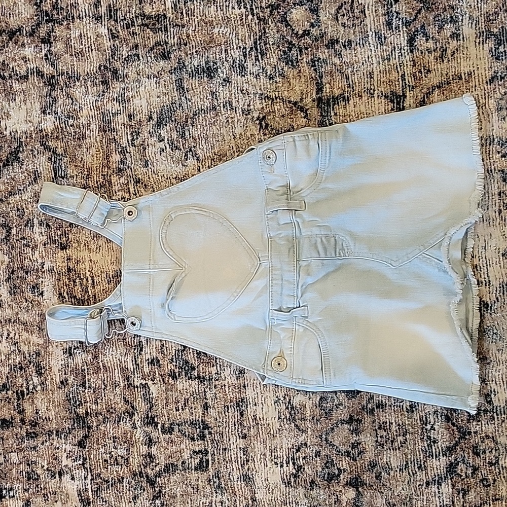 Little girls bib skirt